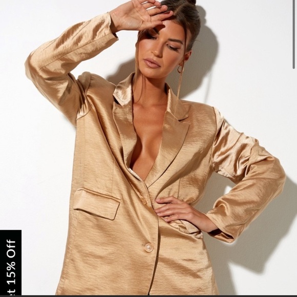 Motel Rocks Jackets & Blazers - Motel rocks satin blazer